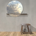 Mirror Round Mirror 3d model