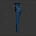 Blue High Waist Corset Design Denim Jeans With Slim Fit Long Pants