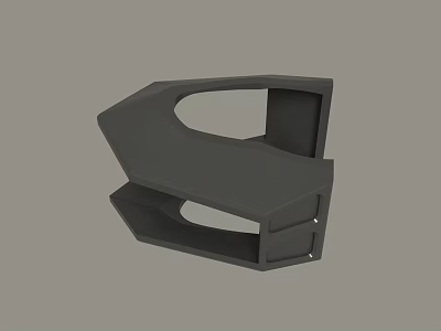 Black Modern Geometric Abstract Structural Design With Sleek Multi Planar Surfaces 3d model