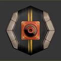 Cartoon Road Structure With Orange White Traffic Cone Smiley Face Yellow Lines And Stone Edges