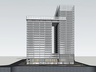 Modern Office Building Hotel Apartment Headquarters Office 3d model