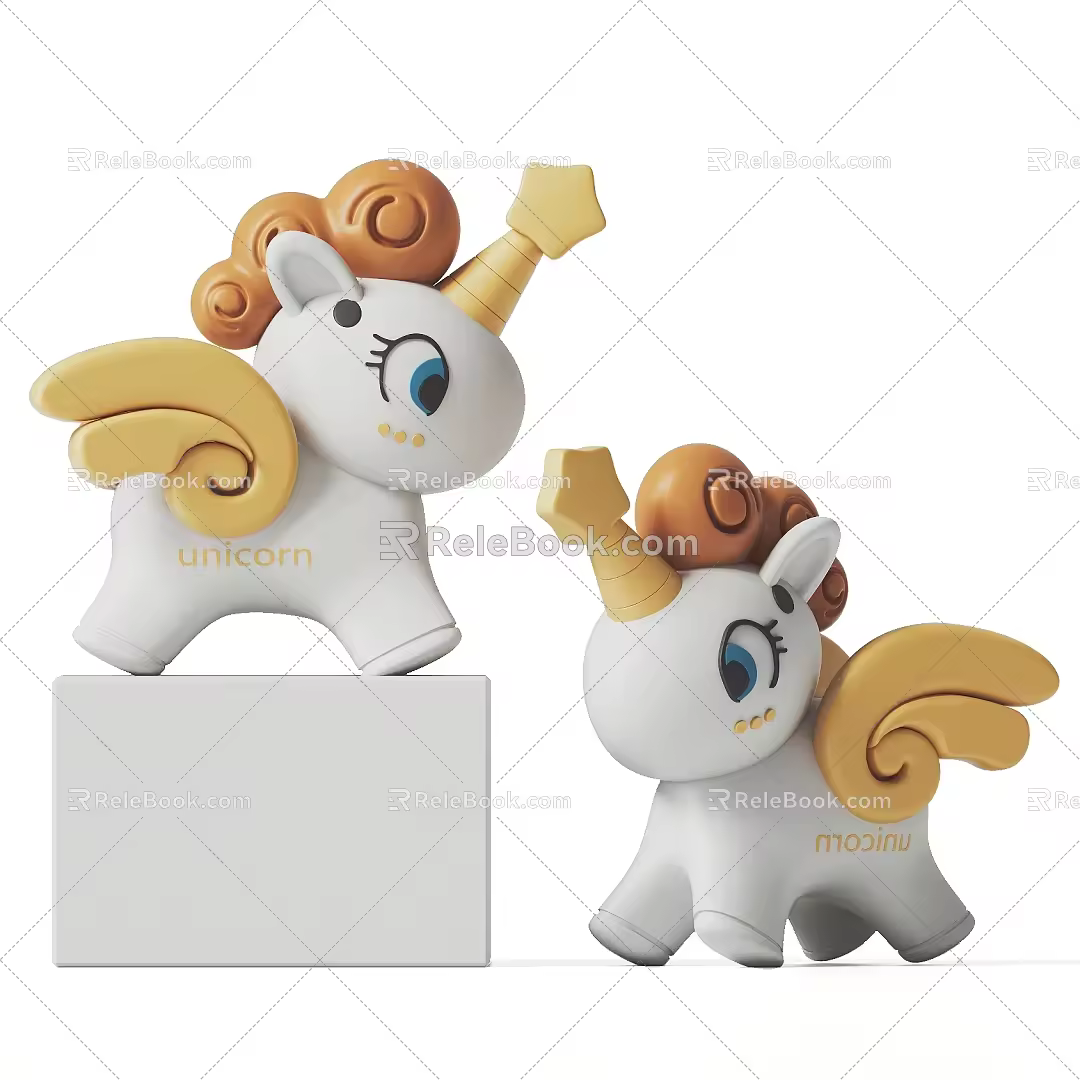 Unicorn Toy Doll Unicorn 3d model