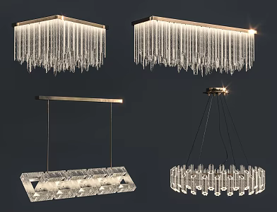 Modern crystal chandelier crystal lamp chandelier 3d model