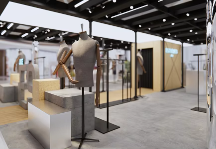 Modern pop-up shop Nakajima pop-up shop 3d model