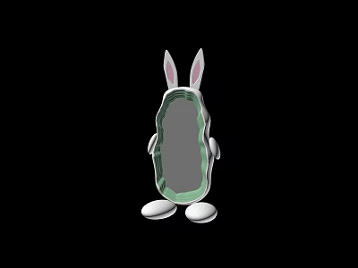 Modern Mirror Rabbit 3d model
