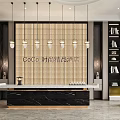 Elegant Hotel Lobby Featuring Marble Flooring Spiral Staircase Pendant Lights Green Plants And Decorative Sculptures