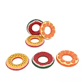 Colorful Fruit Shaped Inflatable Swim Rings Decorative Ornament Set for Home