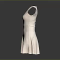 Light Pink Sleeveless Square Neckline A line Elegant Women Dress