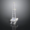 Industrial Drilling Rig Platform With Tower Structure And Base Support
