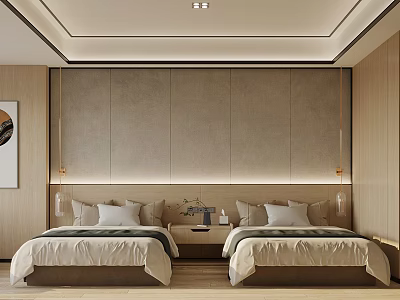Hotel Rooms Modern Rooms 3d model
