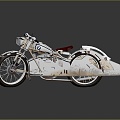 Industrial Style Motorcycle Postman Motorcycle Three-wheeled Motorcycle Classic Motorcycle Retro Motorcycle Classic Motorcycle 3d model