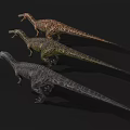 Vivid Dinosaur Models With Three Different Colors And Lifelike Details
