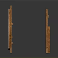 Multiple Brown Wooden Blocks Arranged On Gray Background With Reflections