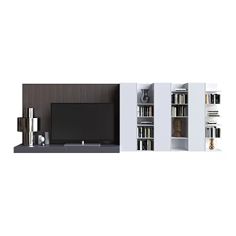 TV background cabinet 3d model