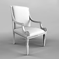 Vintage Wooden Armchair With Dark Woven Fabric Upholstery Gold Trim And Carved Legs