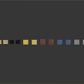 Different Colored Rectangular Building Blocks Arranged In Row On Dark Surface