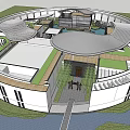 Modern School Future University of Technology 3d model