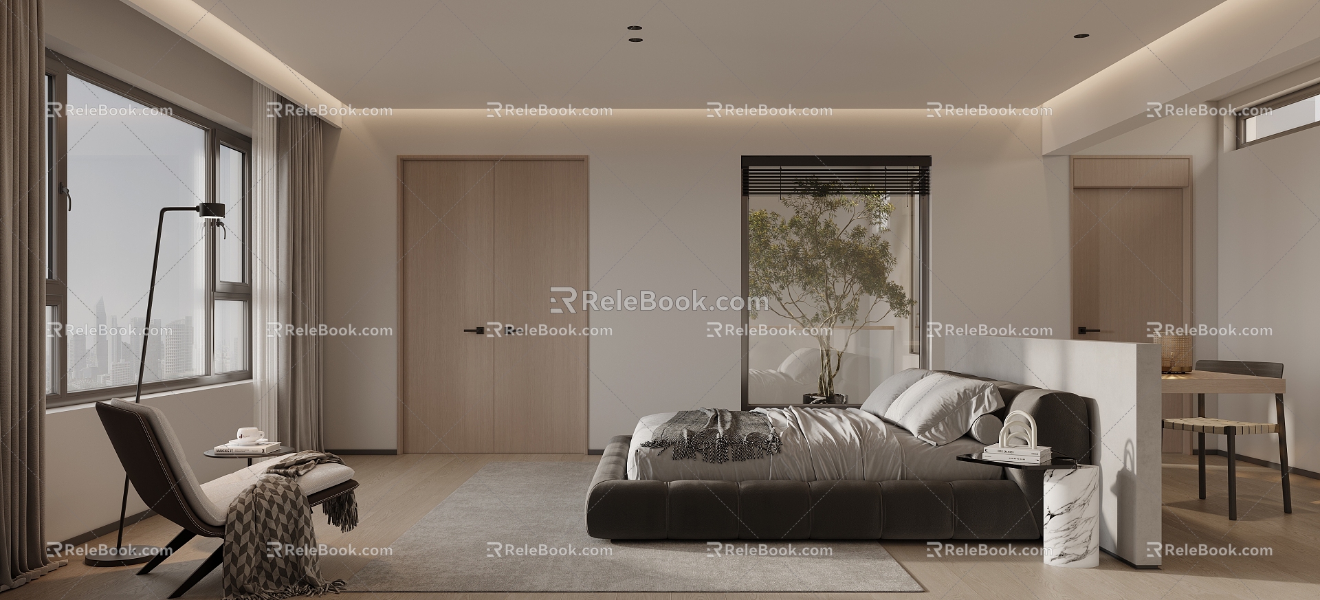 Modern Home Bedroom 3d model