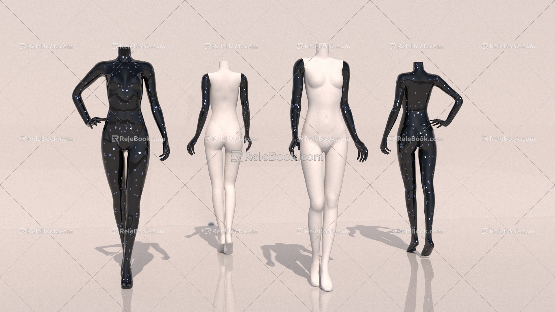 Clothing Model Model Hanger Female Model 3d model