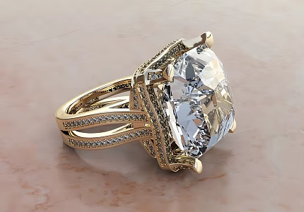 Modern Diamond Ring Modern Jewelry Diamond Ring Diamond Ring Jewelry 3d model