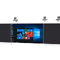 Silver Top Mounts On Long Rectangular Device With Windows Interface Screen And Black Side Panels 3d model