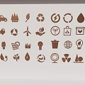 Eco Friendly Symbols Including Recycle Water Energy And Green Living Icons