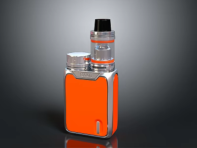 SMOK Orange And Silver Vaping Device With Atomizer And Battery Mod 3d model