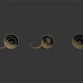 Modern Scroll Magic Scroll Cartoon Scroll 3d model
