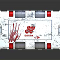 White Medical Equipment Storage Case With Red Cross And Portable Design