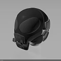 Modern Gray Protective Helmet With Sleek Design And Transparent Visor