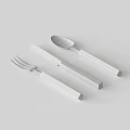 Red Marble Pattern Handle Cutlery Set With Fork Knife And Spoon