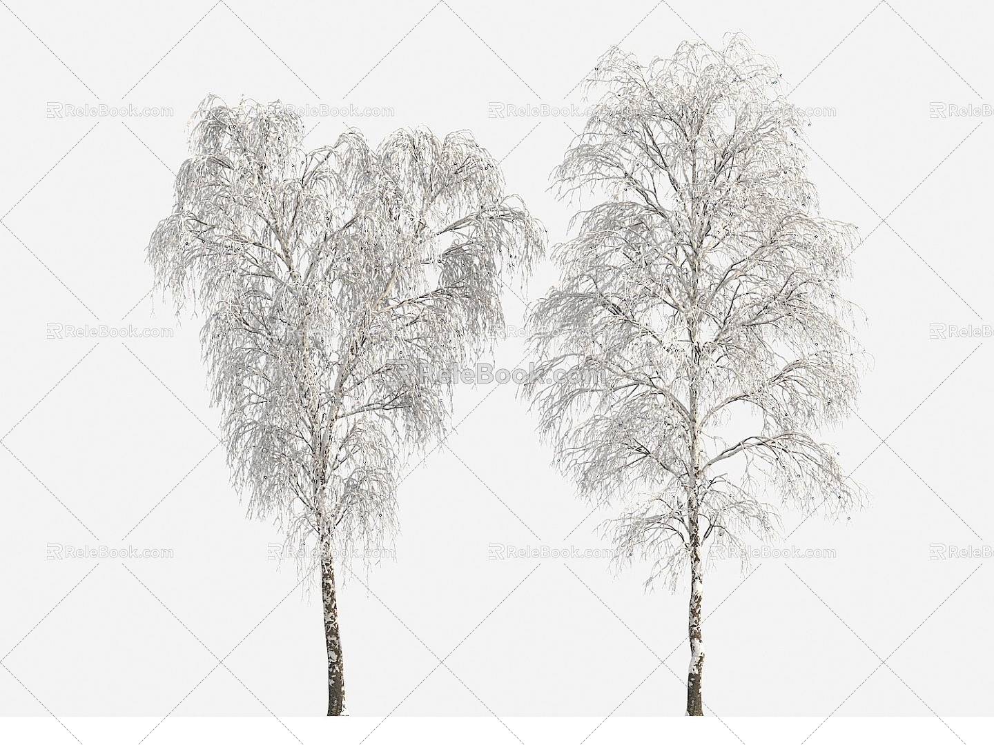 Plants Trees Big Trees Winter Trees 3d model