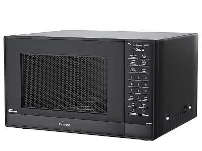 Panasonic Black Microwave Oven With Digital Control Panel For Modern Kitchen Appliances 3d model