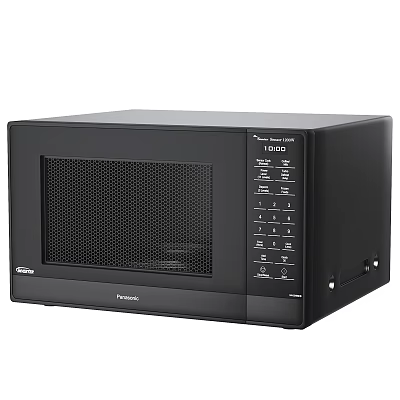 Panasonic Black Microwave Oven With Digital Control Panel For Modern Kitchen Appliances 3d model