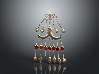 Earrings Jewelry Realistic Model Cartoon Model PBR 3d model