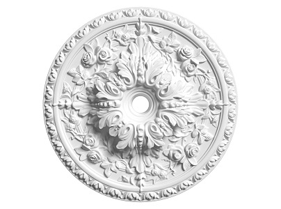 European-style lamp panel gypsum component carved 3d model