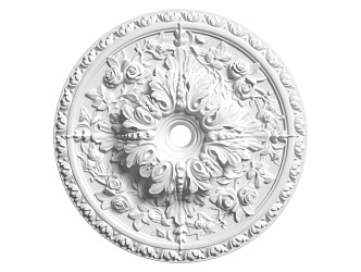 European-style lamp panel gypsum component carved 3d model