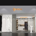 Ouluosha Modern Exhibition Booth With White Exterior Marble Decor And Product