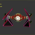 Modern Spaceship Spacecraft 3d model