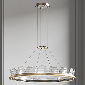 Light Luxury Chandelier 3d model