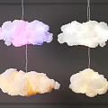Decorative Cloud Shaped Chandeliers in Soft Colors for Stylish Home Interiors