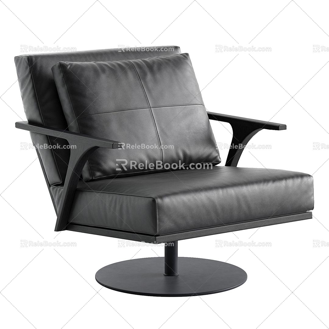 Minotti modern office chair 3d model