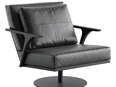 Minotti modern office chair 3d model