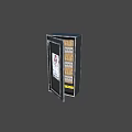 Metal Household Storage Cabinet With Open Door And Multiple Compartments For Organizing Daily Items