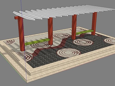 modern pavilion gazebo model