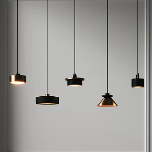 Chandelier metal small chandelier restaurant chandelier porch chandelier bedroom bedside chandelier bar table chandelier simple fashion small chandelier 3d model