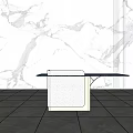 Modern reception desk 3d model