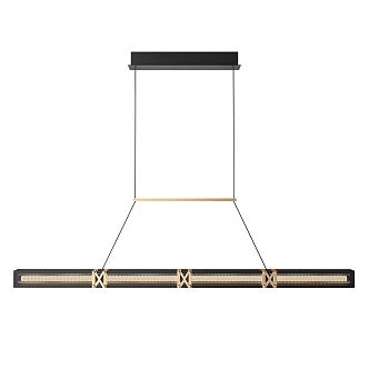 Modern Simple Light Luxury Chandelier Simple Light Luxury Chandelier 3d model