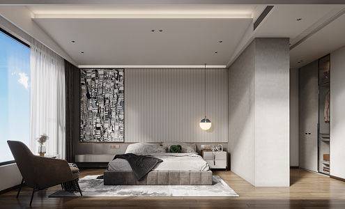 Modern Bedroom 3d model