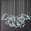 Modern Crystal Chandelier Decorative Crystal Lamp 3d model